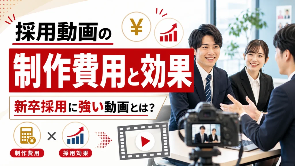 採用動画の制作費用と効果｜新卒採用に強いYouTube動画とは？